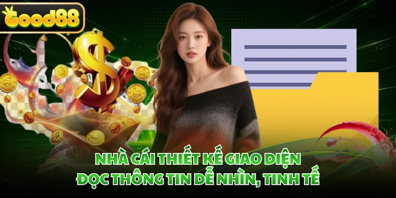 Nhà cái thiết kế giao diện đọc thông tin dễ nhìn, tinh tế